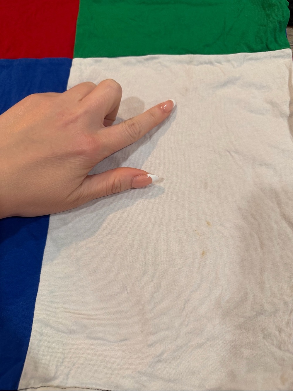 Polo by Ralph Lauren Colorblock Tee in Blue, Red, Green, White & Black - Picture 12 of 13